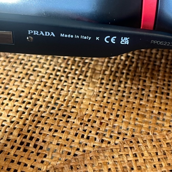 PRADA 09V Linea Rossa Future Sport Sunglasses Black Pilot Wrap Unisex PS09VS - Picture 3 of 7